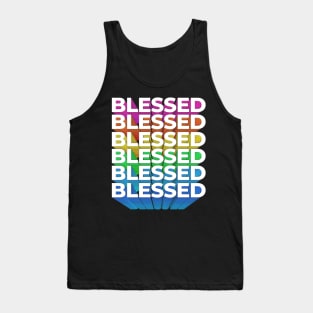 Blessed, I am Blessed, Christian Motivation Tank Top